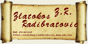 Zlatokos Radibratović vizit kartica